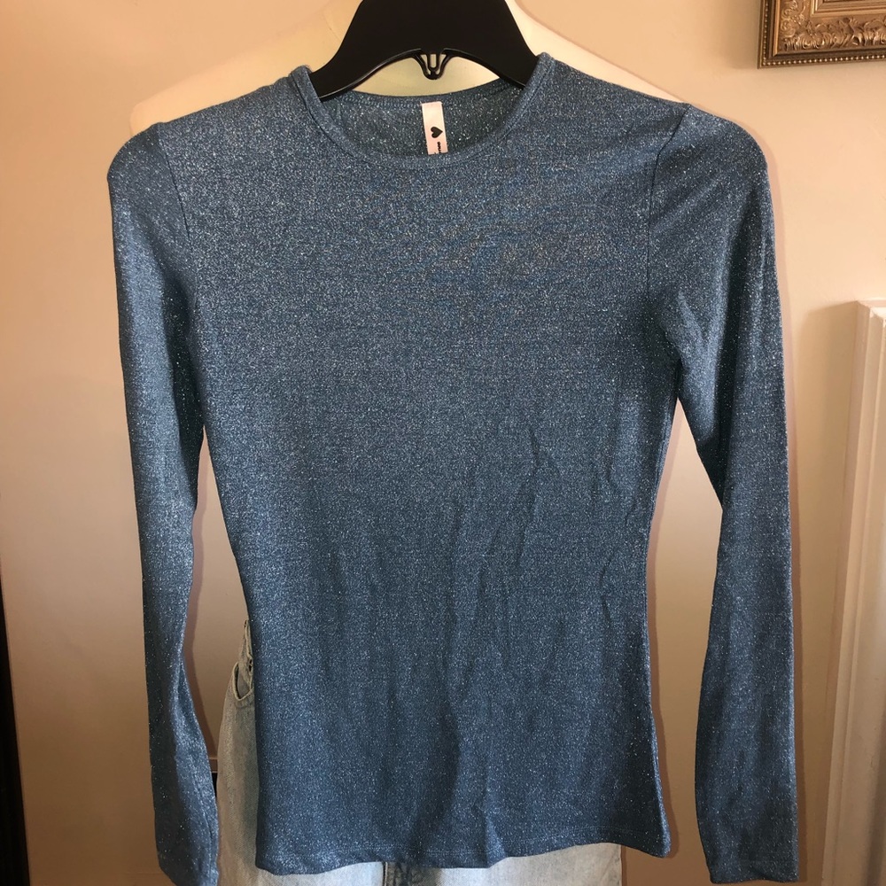Long Sleeve Glitter Shirt